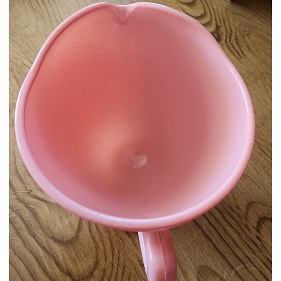 Vintage Hazel Atlas Ovide Pink Creamer Platonite Glass Very Pretty See Pictures - Picture 16 of 16